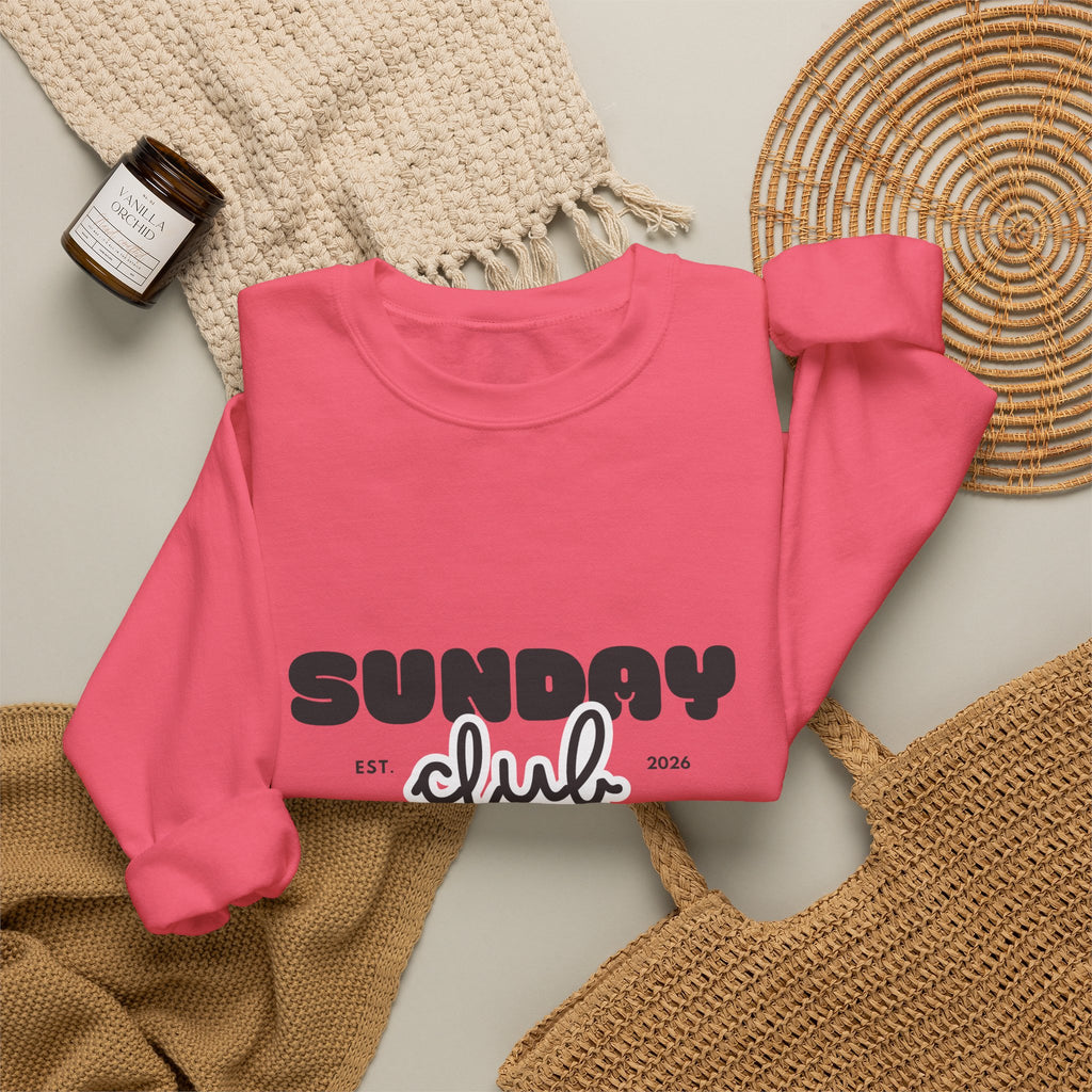 Sunday Club Sweatshirt — Cozy Retro Graphic Crewneck