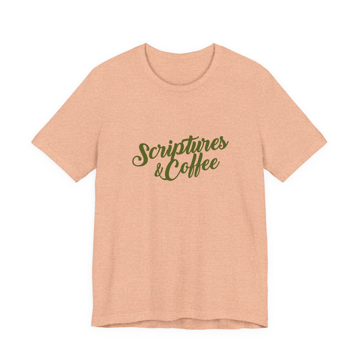 Scriptures & Coffee T‑Shirt – Faith & Coffee Graphic Tee