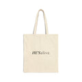 HE'S Alive Cotton Tote Bag — Religious Scripture Faith Canvas Shopper