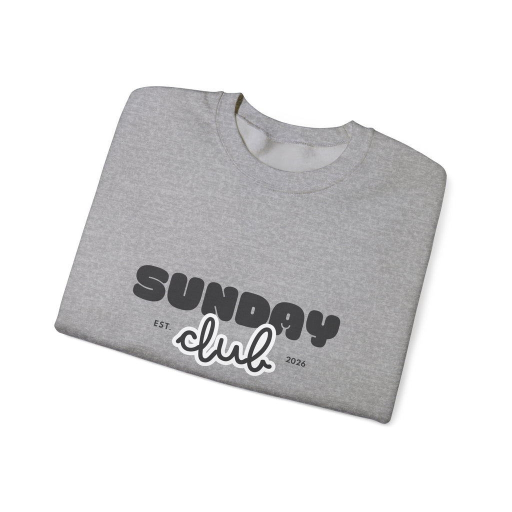 Sunday Club Sweatshirt — Cozy Retro Graphic Crewneck
