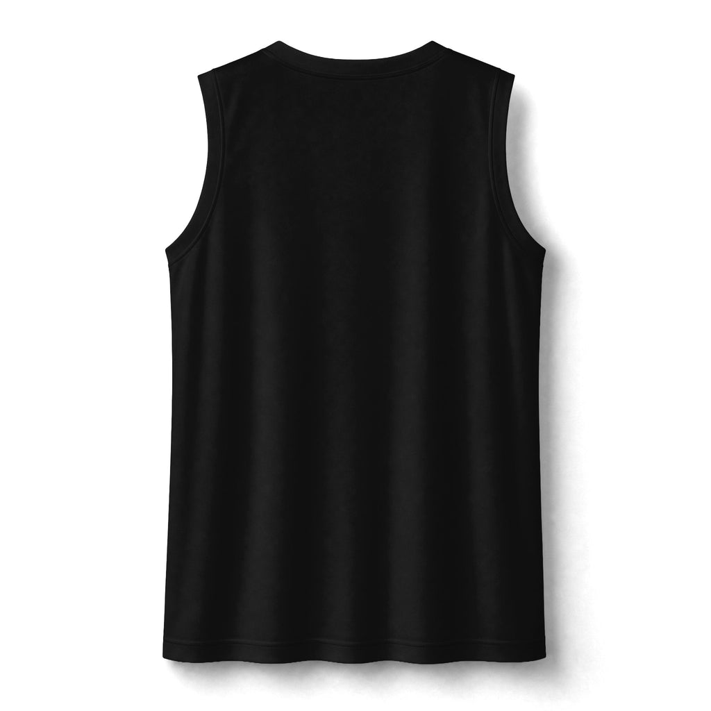 Yahweh V-Neck Tank Top — White letters Sports Sleeveless Tee