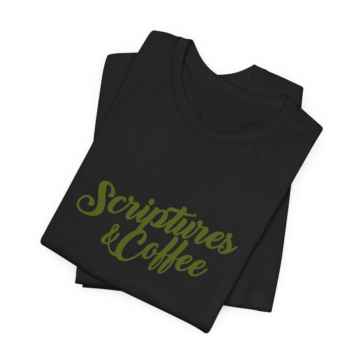 Scriptures & Coffee T‑Shirt – Faith & Coffee Graphic Tee