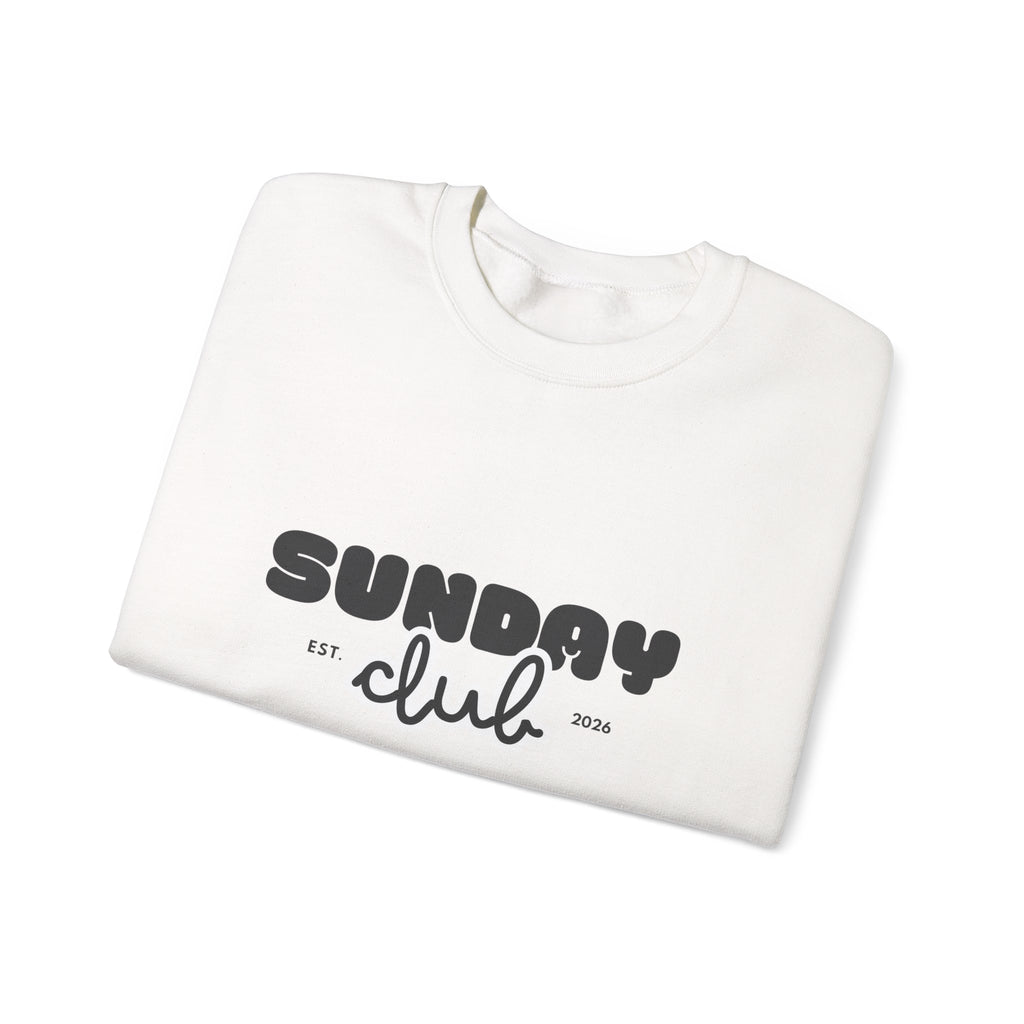 Sunday Club Sweatshirt — Cozy Retro Graphic Crewneck