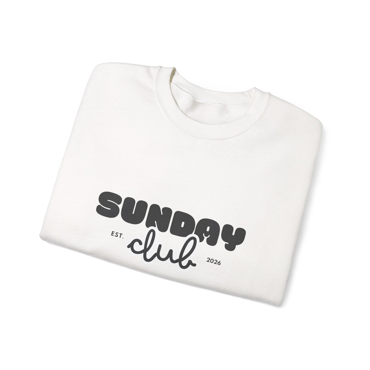 Sunday Club Sweatshirt — Cozy Retro Graphic Crewneck