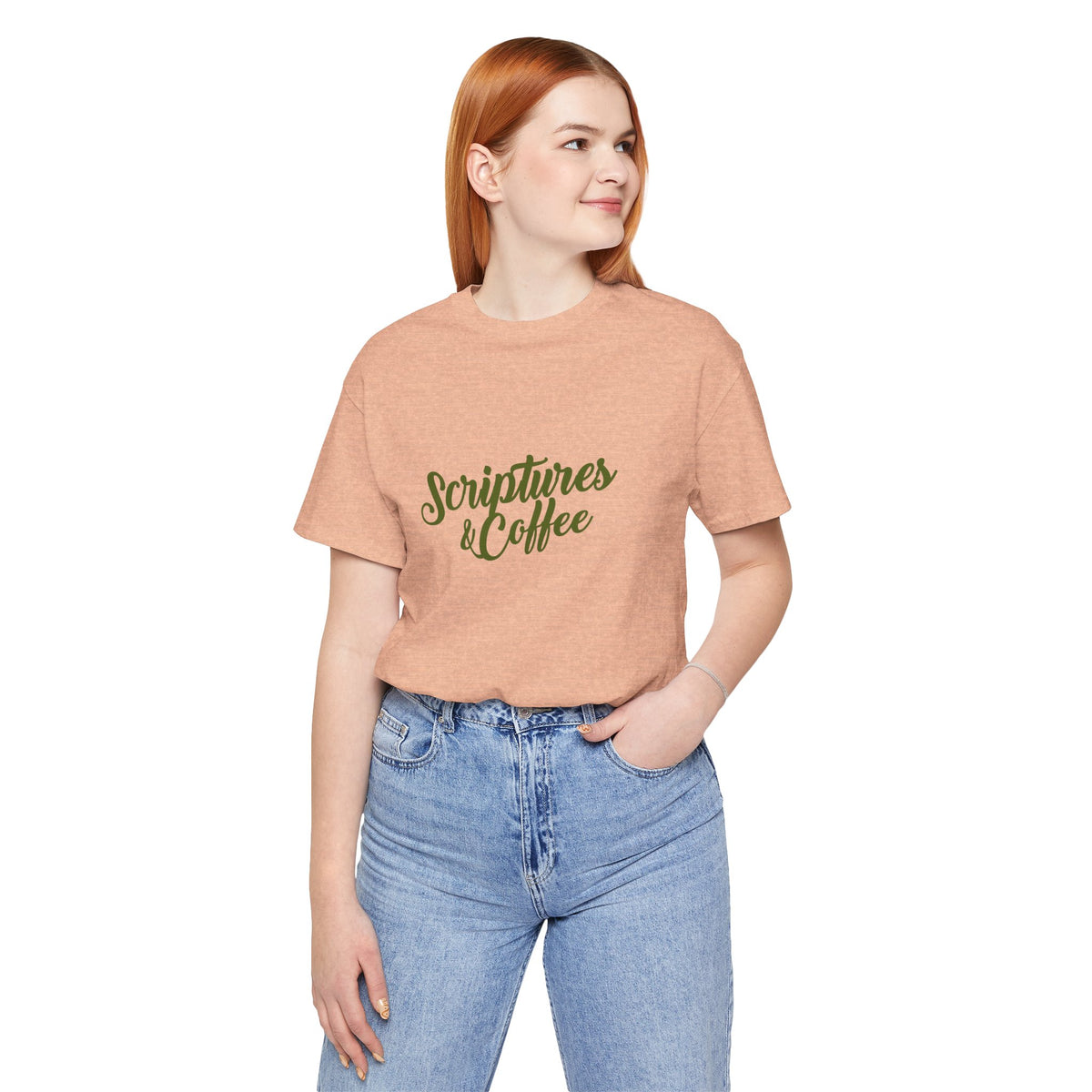 Scriptures & Coffee T‑Shirt – Faith & Coffee Graphic Tee