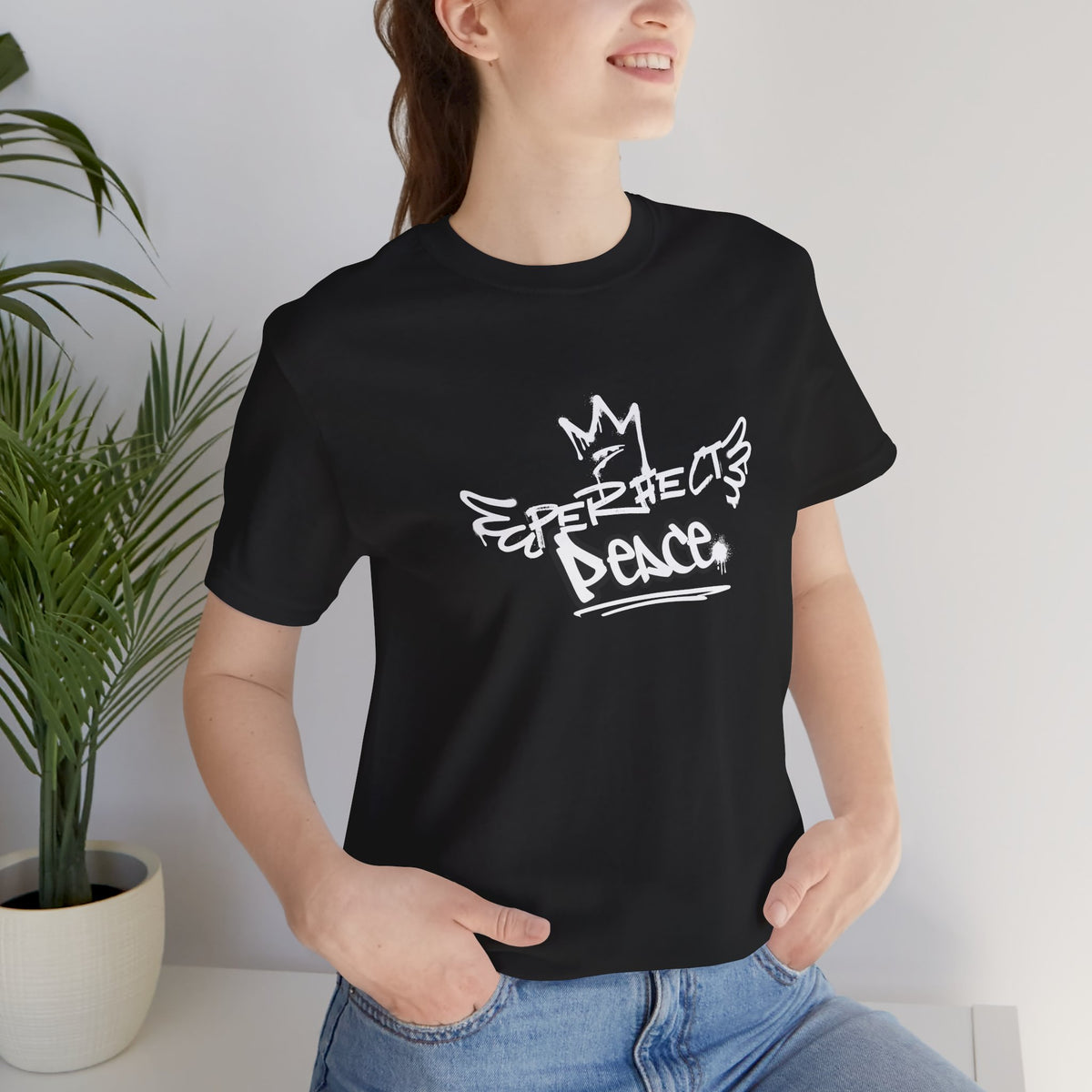 Peace Graffiti T‑Shirt — Street Art Dove Design