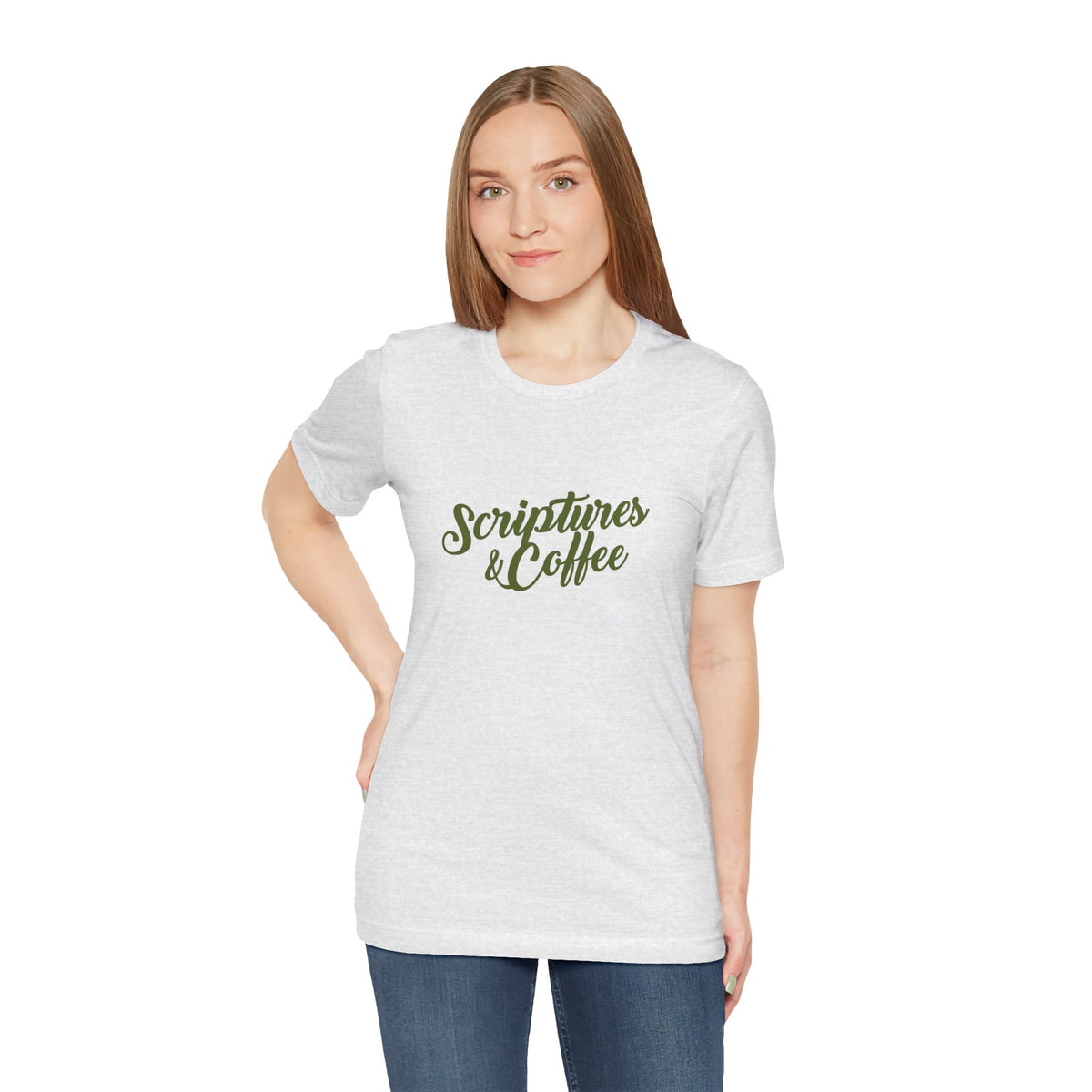 Scriptures & Coffee T‑Shirt – Faith & Coffee Graphic Tee
