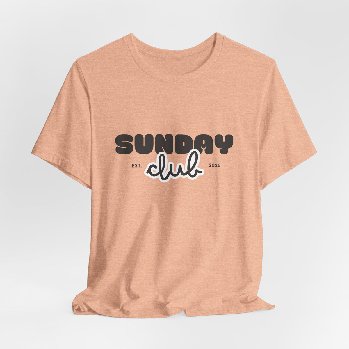 Sunday Club T-Shirt — Vintage Script Graphic Tee