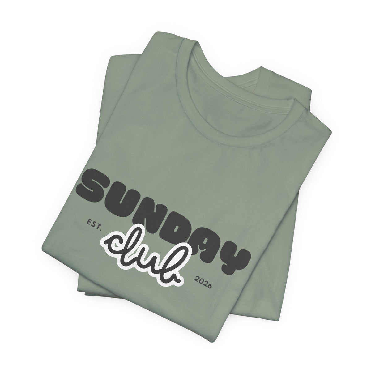 Sunday Club T-Shirt — Vintage Script Graphic Tee