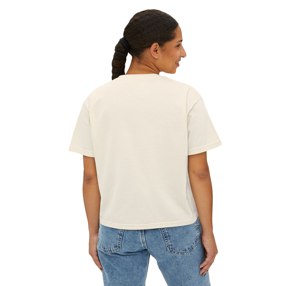 Sunday Club Women’s Boxy Tee — Casual Weekend Graphic Shirt