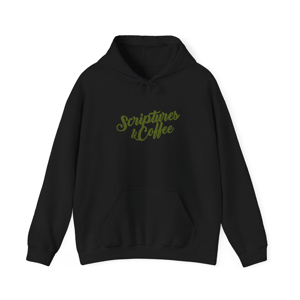 Scriptures & Coffee Hoodie – Christian Faith Graphic Pullover