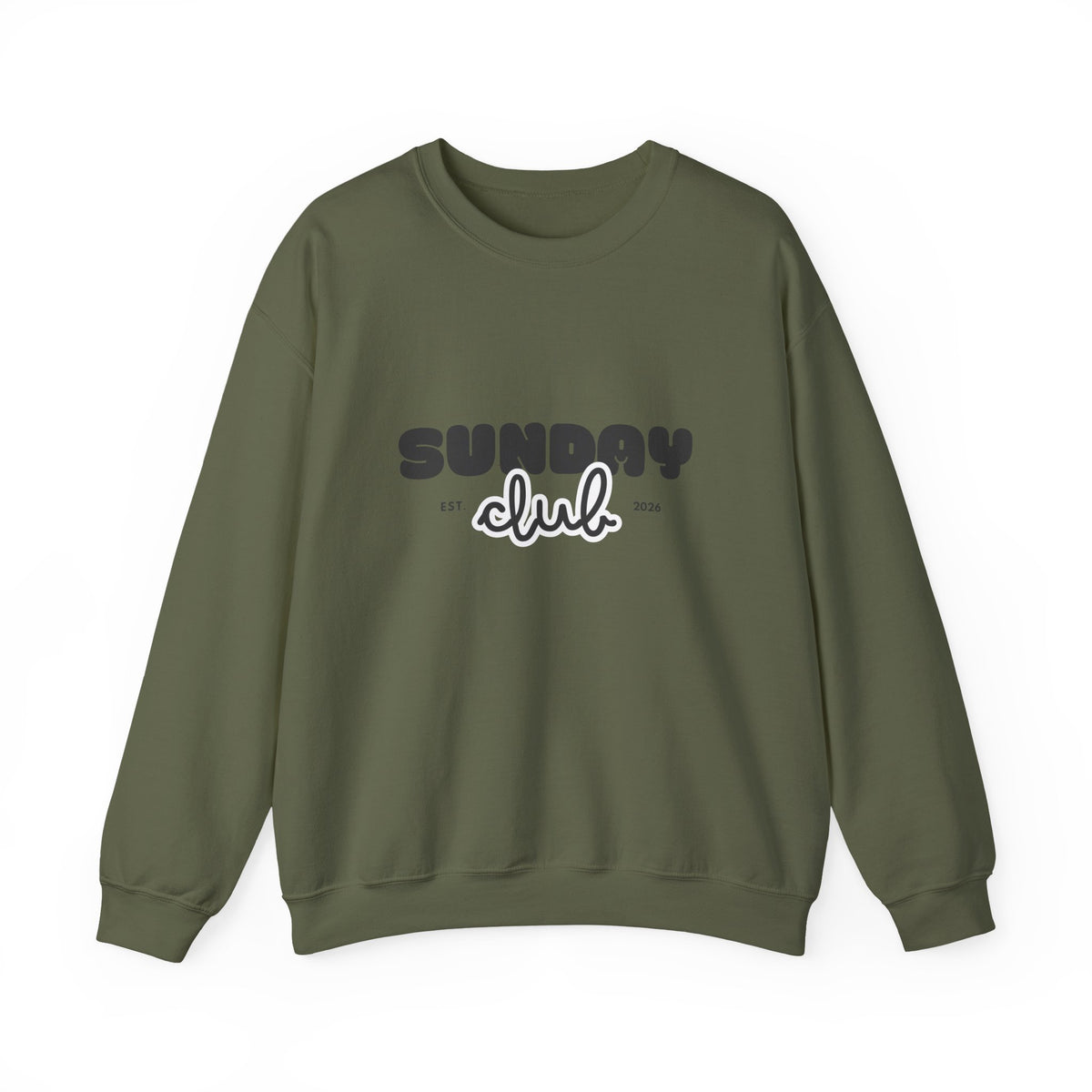 Sunday Club Sweatshirt — Cozy Retro Graphic Crewneck