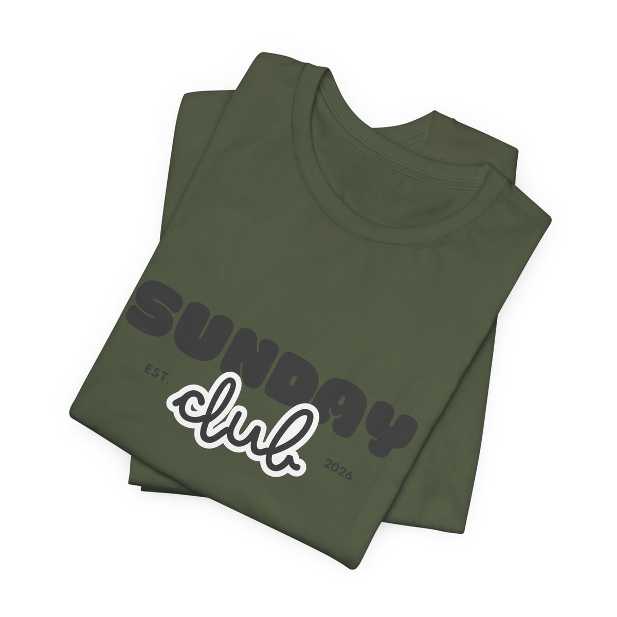 Sunday Club T-Shirt — Vintage Script Graphic Tee
