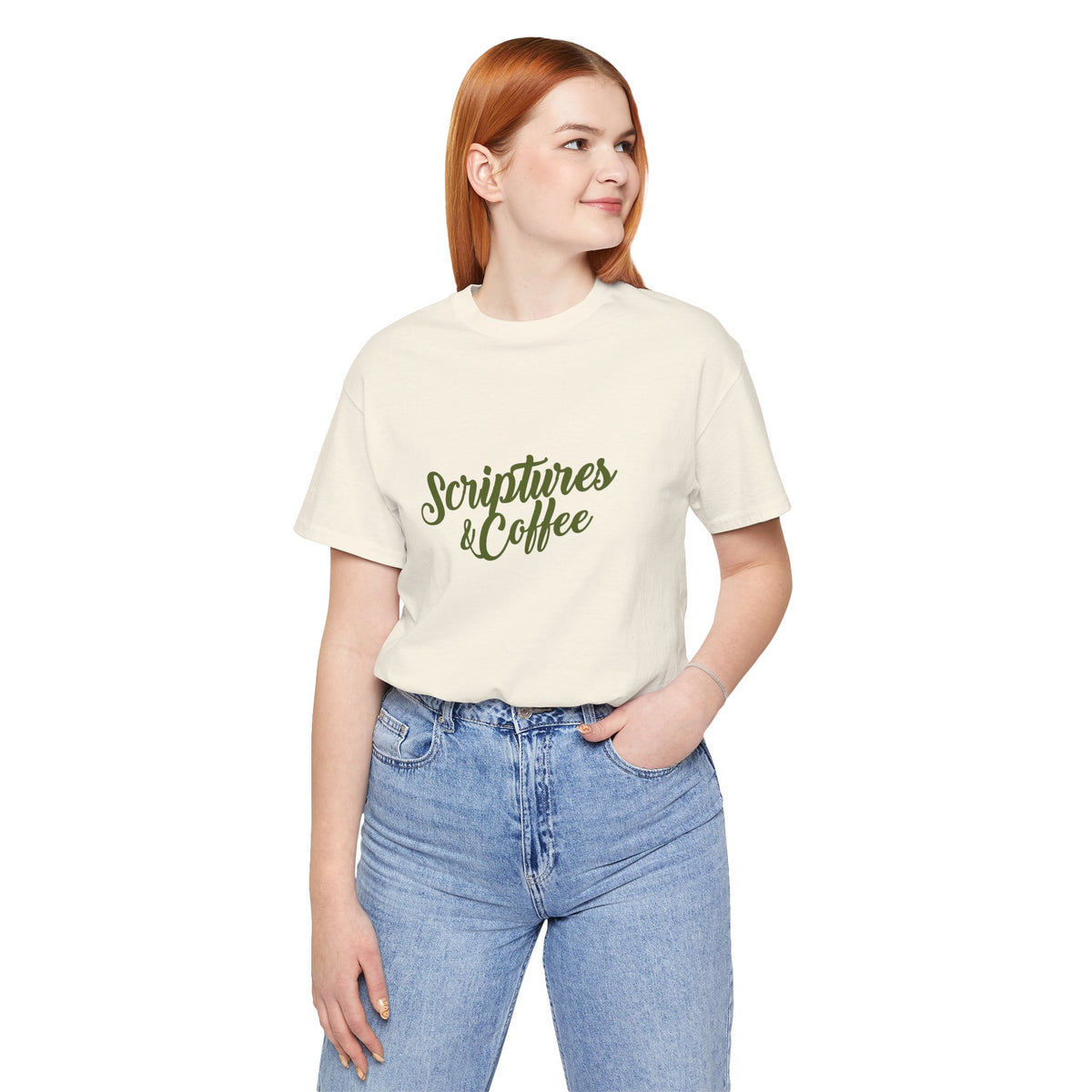 Scriptures & Coffee T‑Shirt – Faith & Coffee Graphic Tee