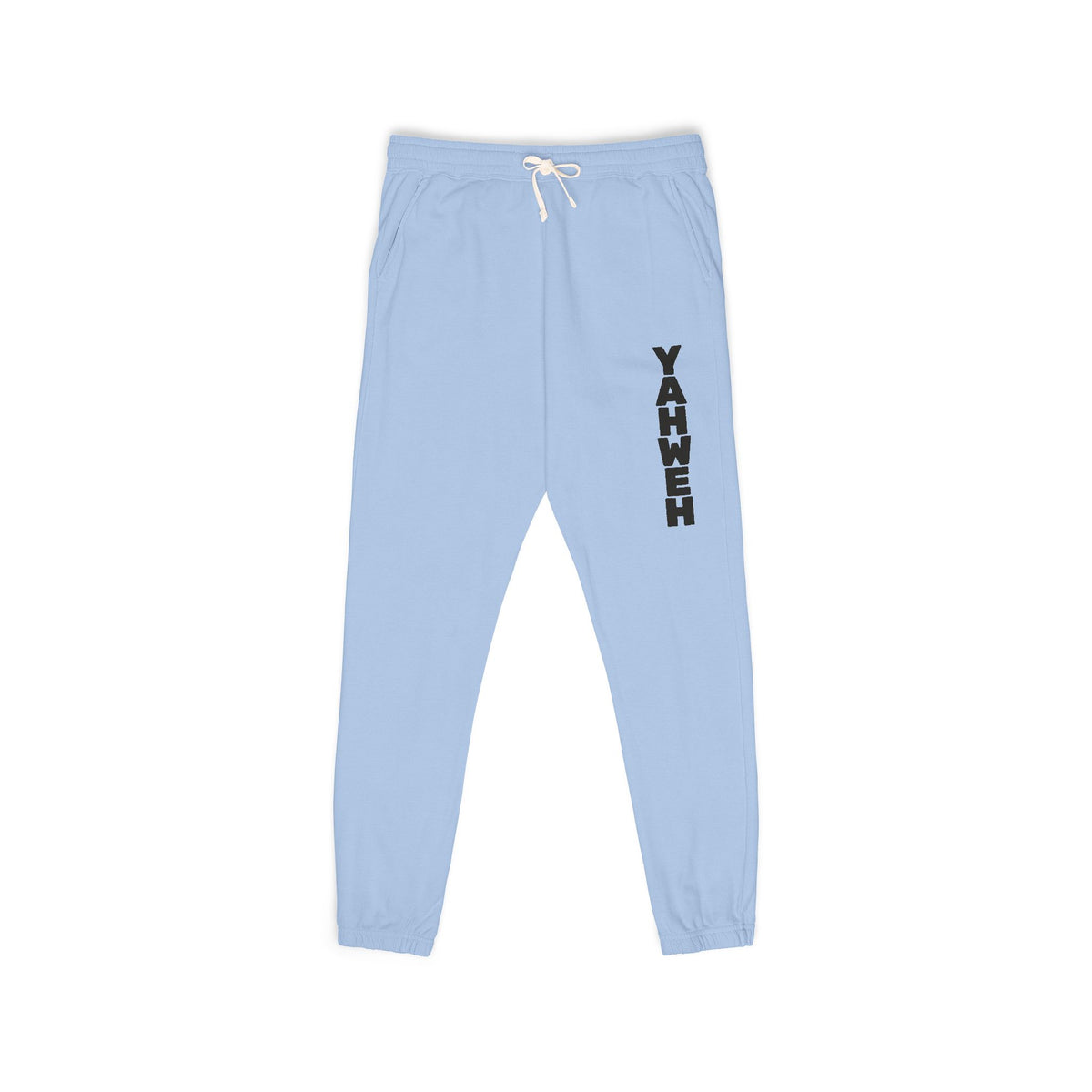 YAHWEH- Vertical Script Sweatpants — Unisex Graphic Joggers