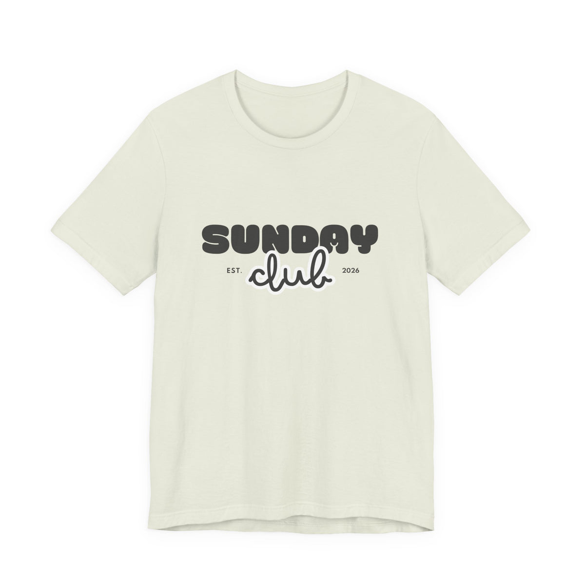 Sunday Club T-Shirt — Vintage Script Graphic Tee