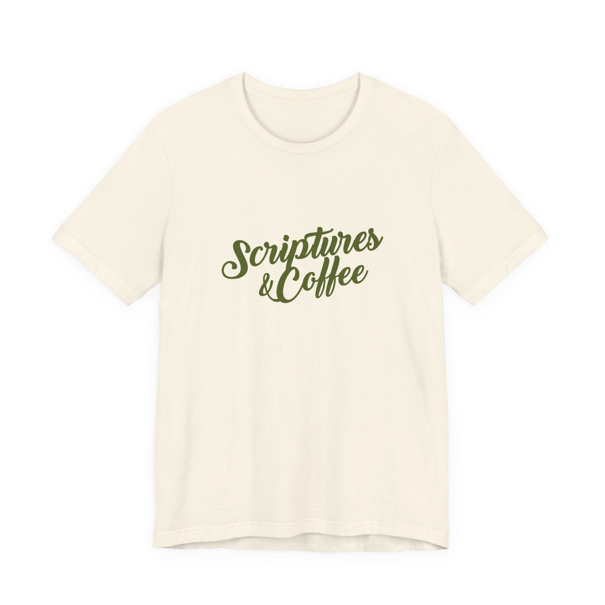 Scriptures & Coffee T‑Shirt – Faith & Coffee Graphic Tee