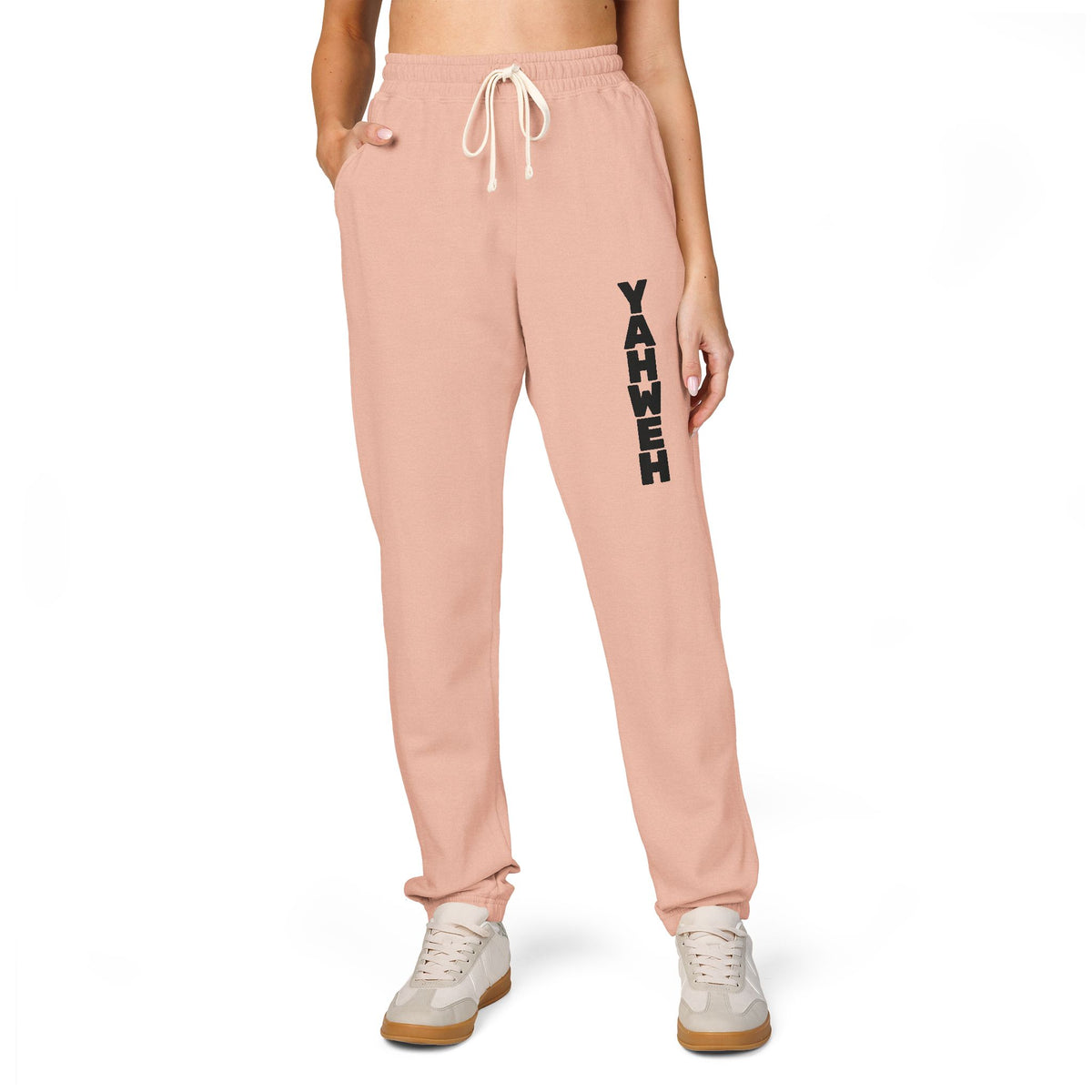 YAHWEH- Vertical Script Sweatpants — Unisex Graphic Joggers