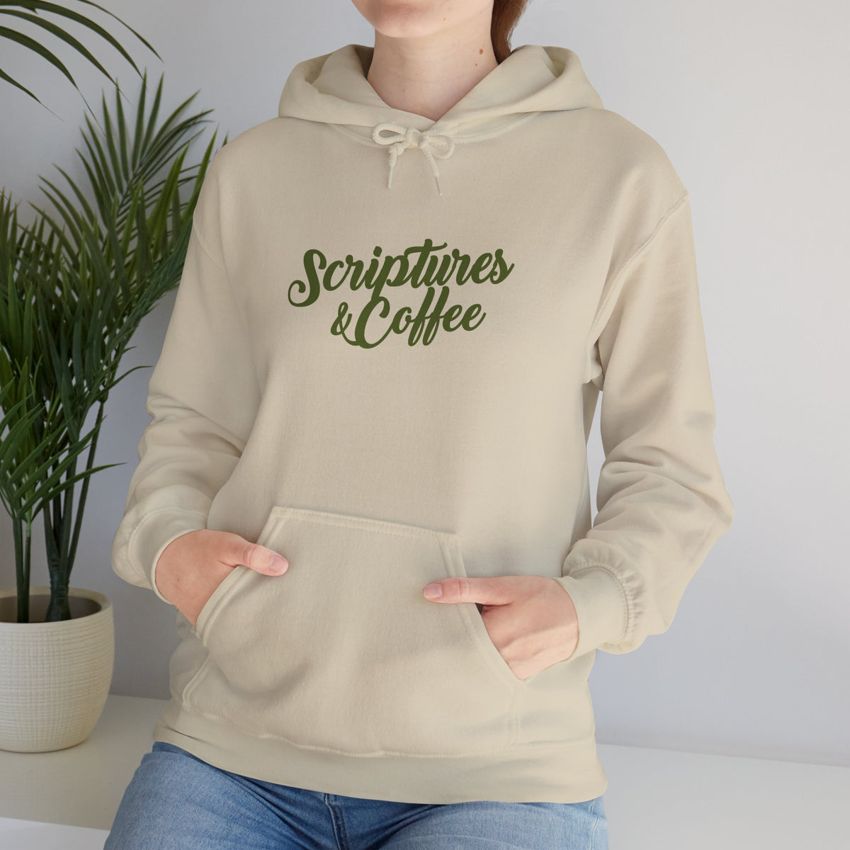 Scriptures & Coffee Hoodie – Christian Faith Graphic Pullover