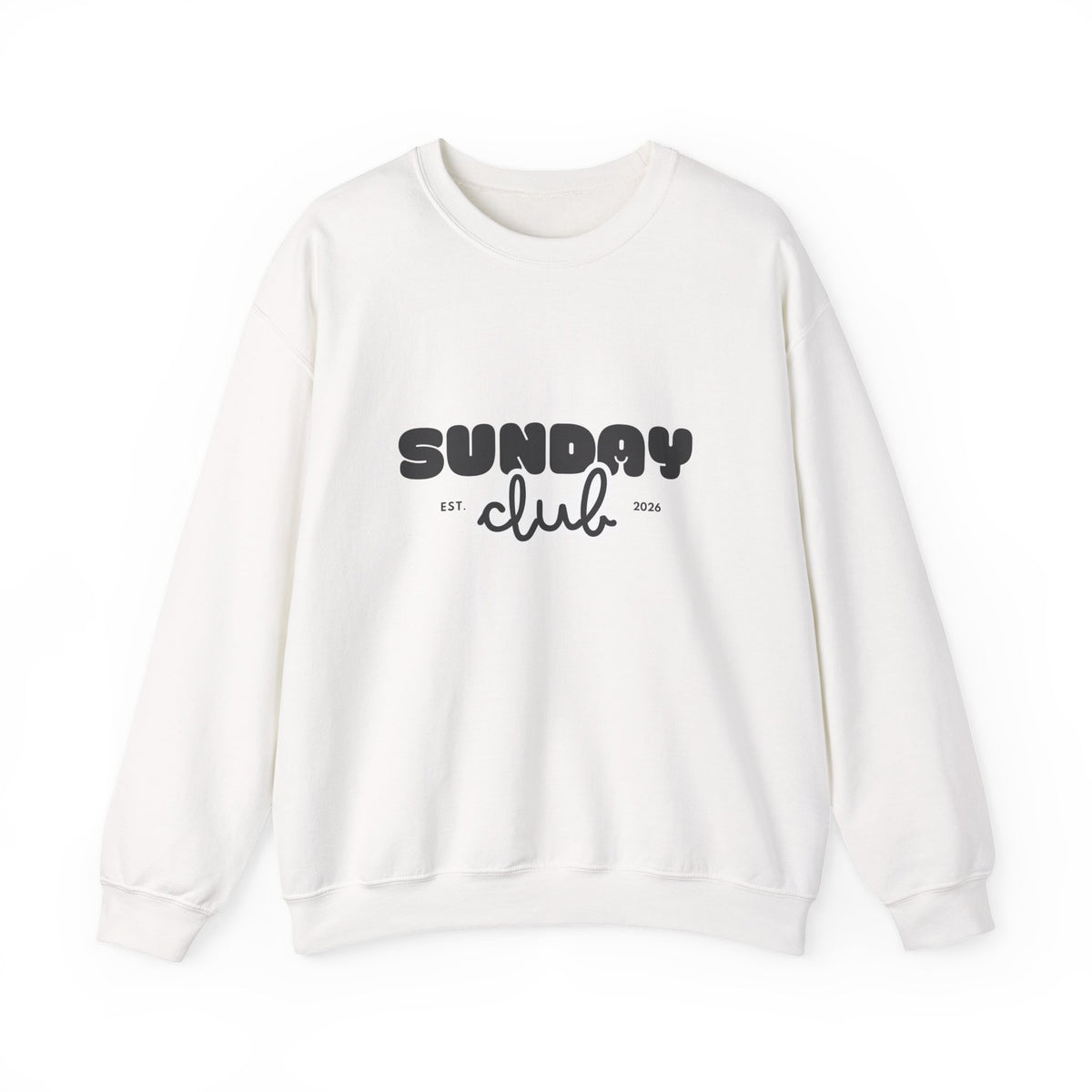 Sunday Club Sweatshirt — Cozy Retro Graphic Crewneck