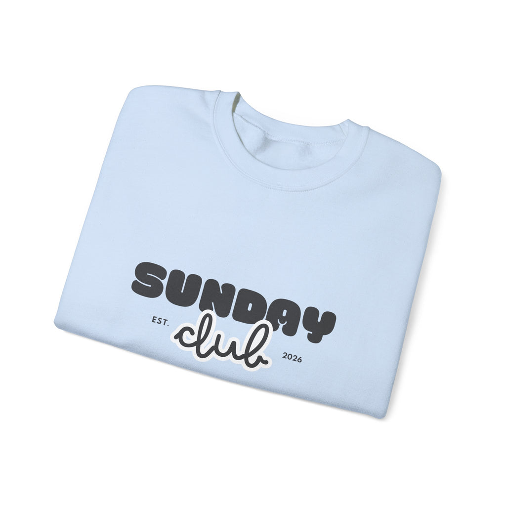 Sunday Club Sweatshirt — Cozy Retro Graphic Crewneck