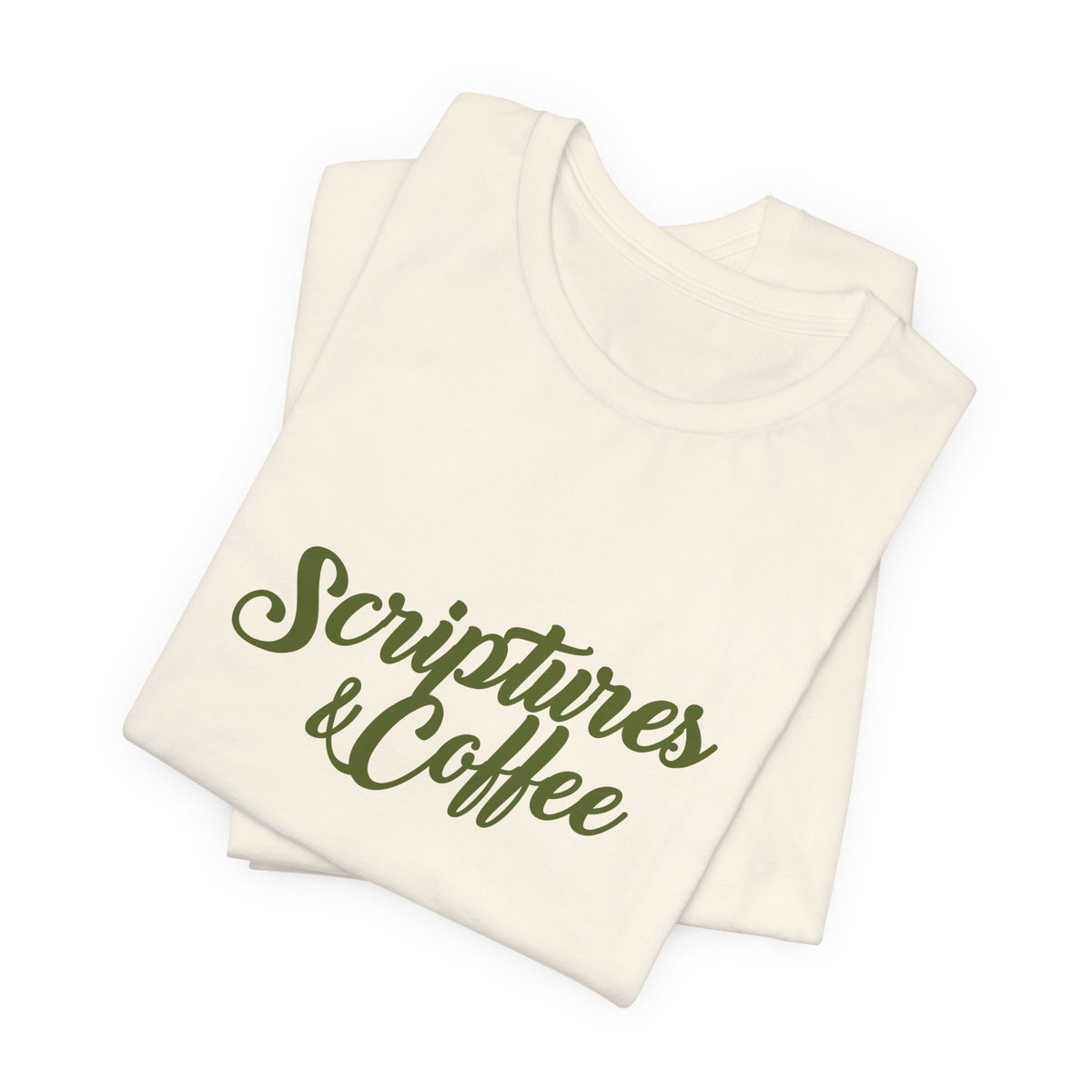 Scriptures & Coffee T‑Shirt – Faith & Coffee Graphic Tee