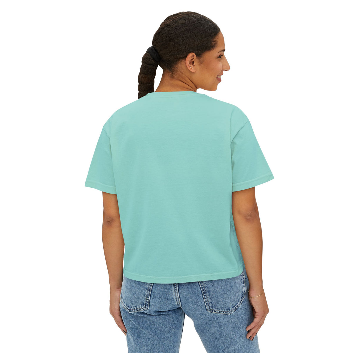 Scriptures & Coffee Women's Boxy Tee — Faith-Based Minimalist Graphic Shirt