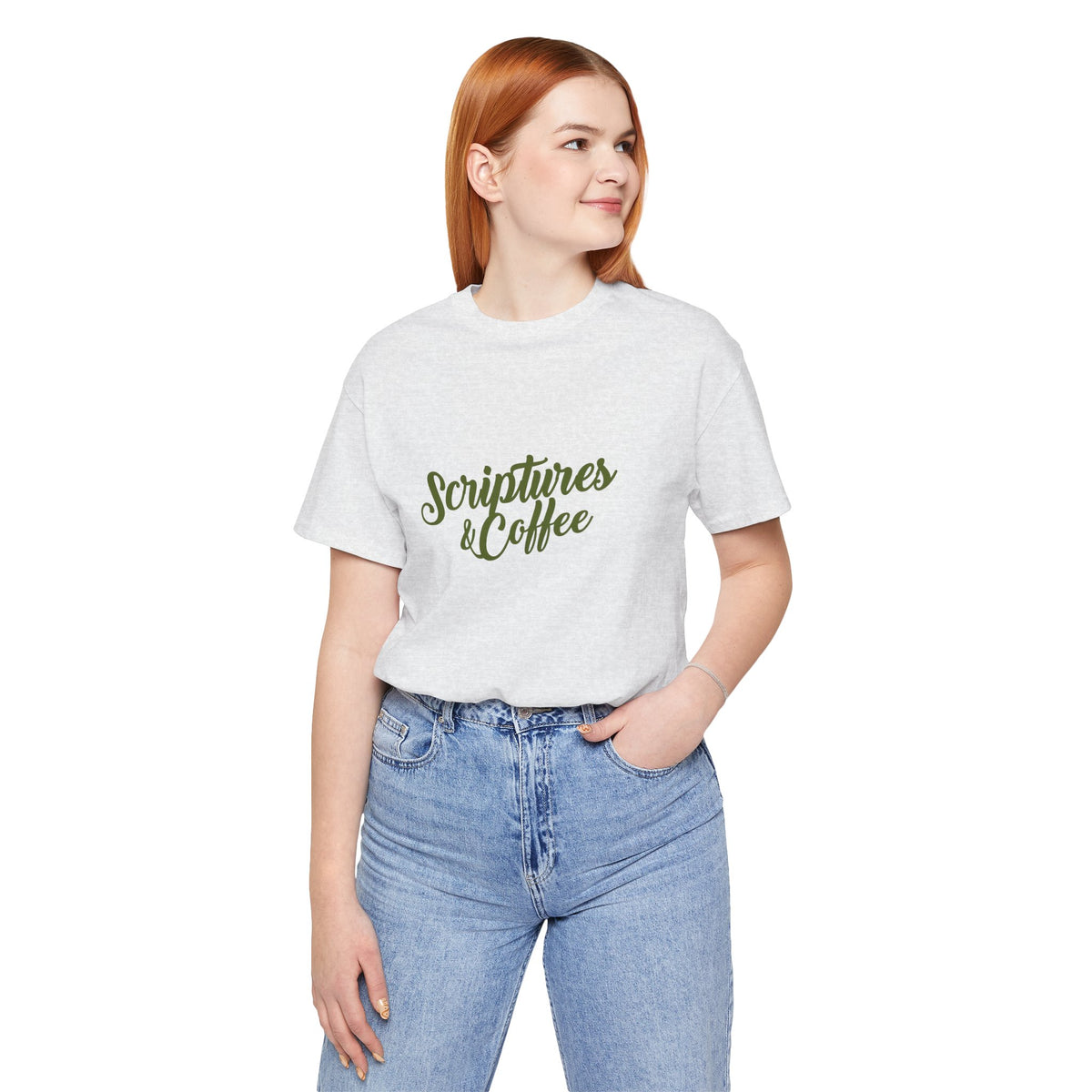 Scriptures & Coffee T‑Shirt – Faith & Coffee Graphic Tee