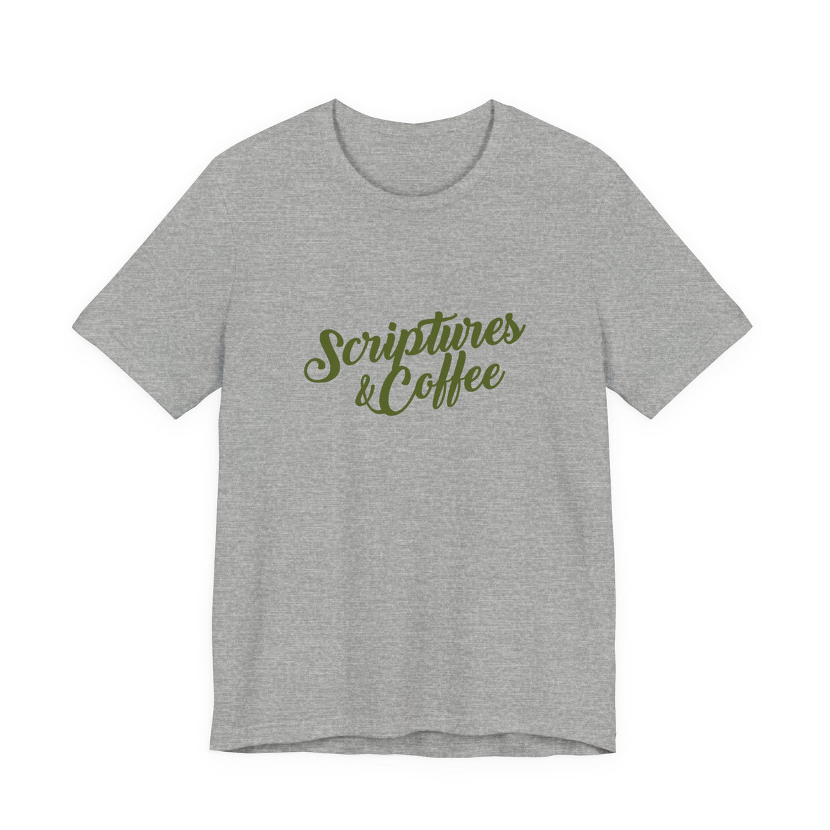 Scriptures & Coffee T‑Shirt – Faith & Coffee Graphic Tee