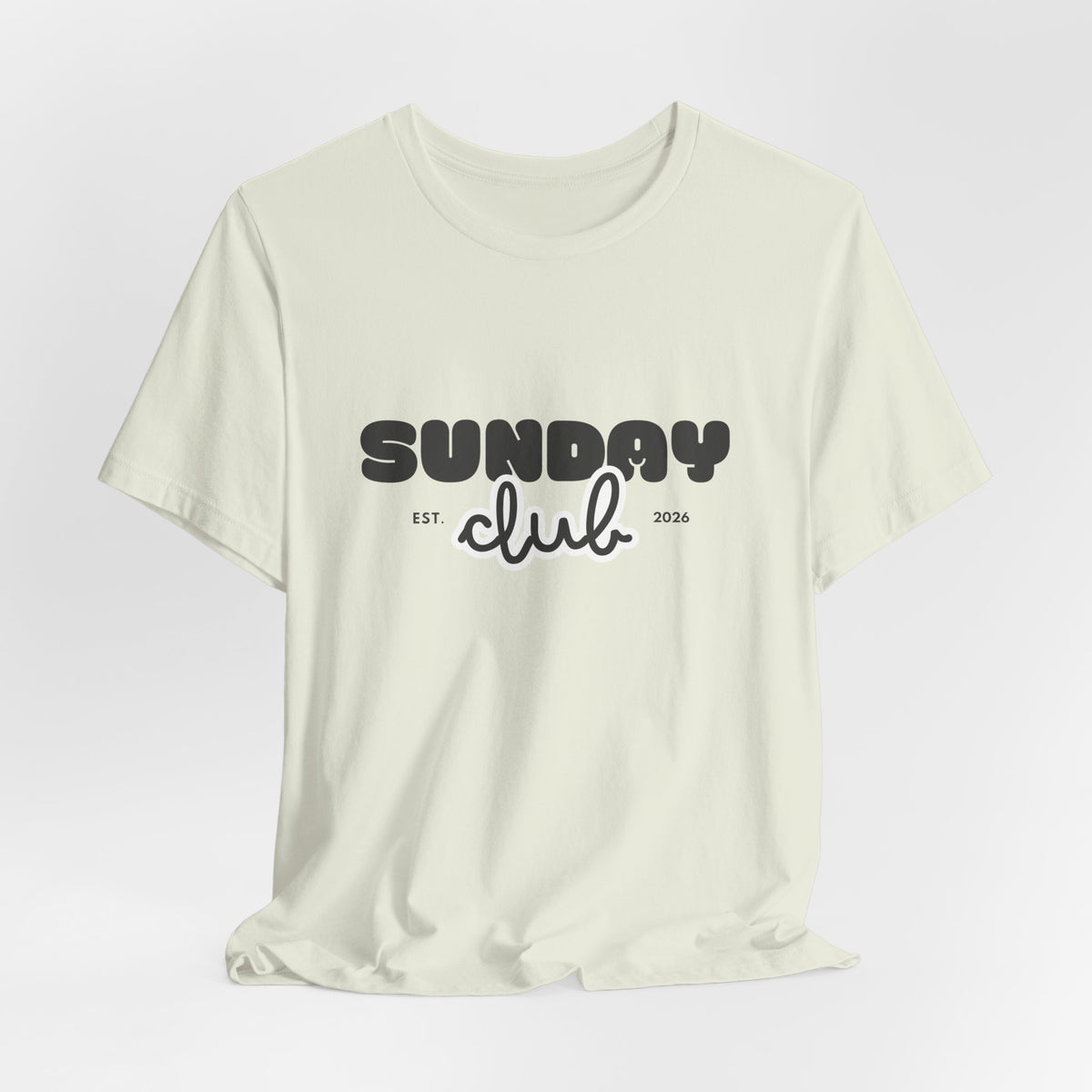 Sunday Club T-Shirt — Vintage Script Graphic Tee