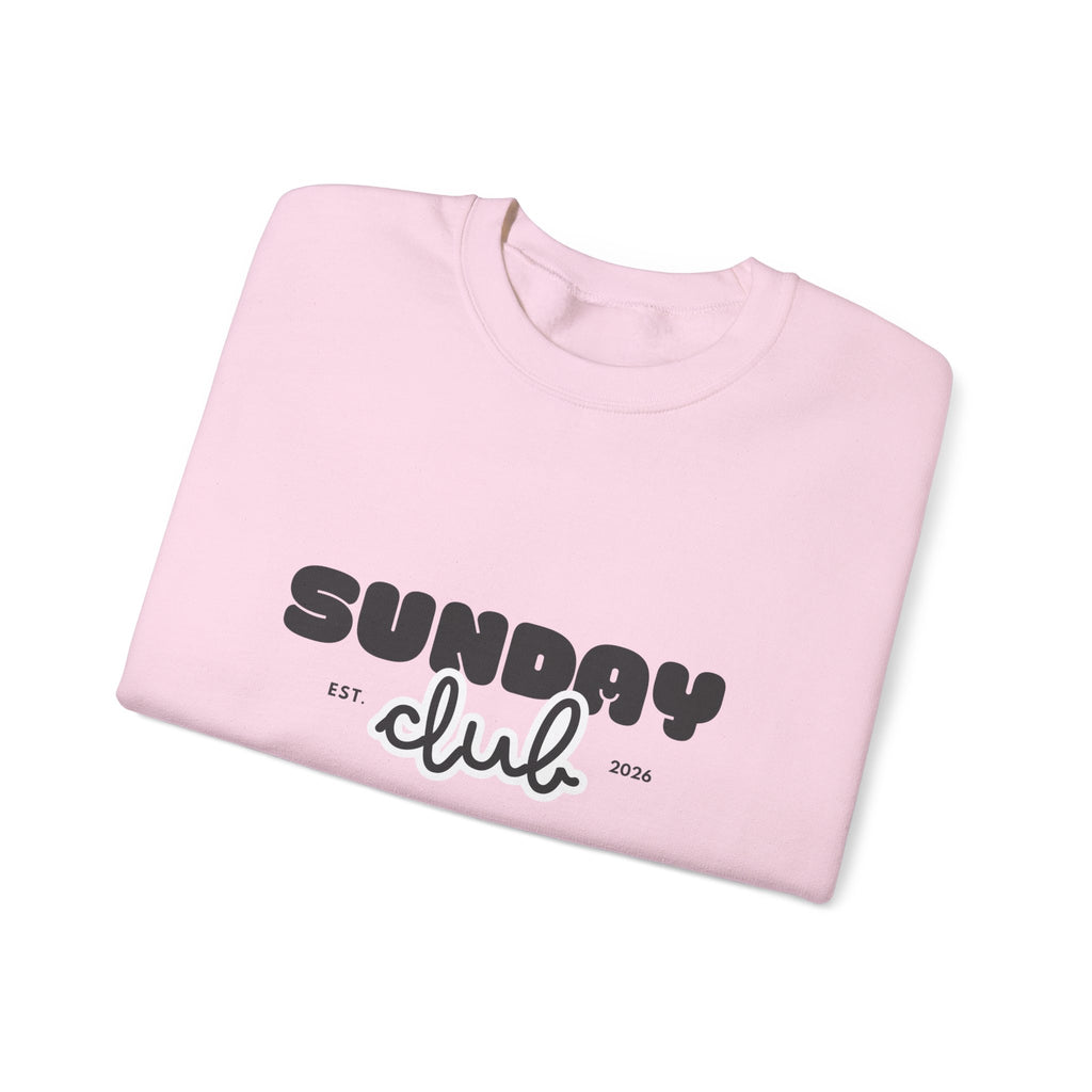 Sunday Club Sweatshirt — Cozy Retro Graphic Crewneck