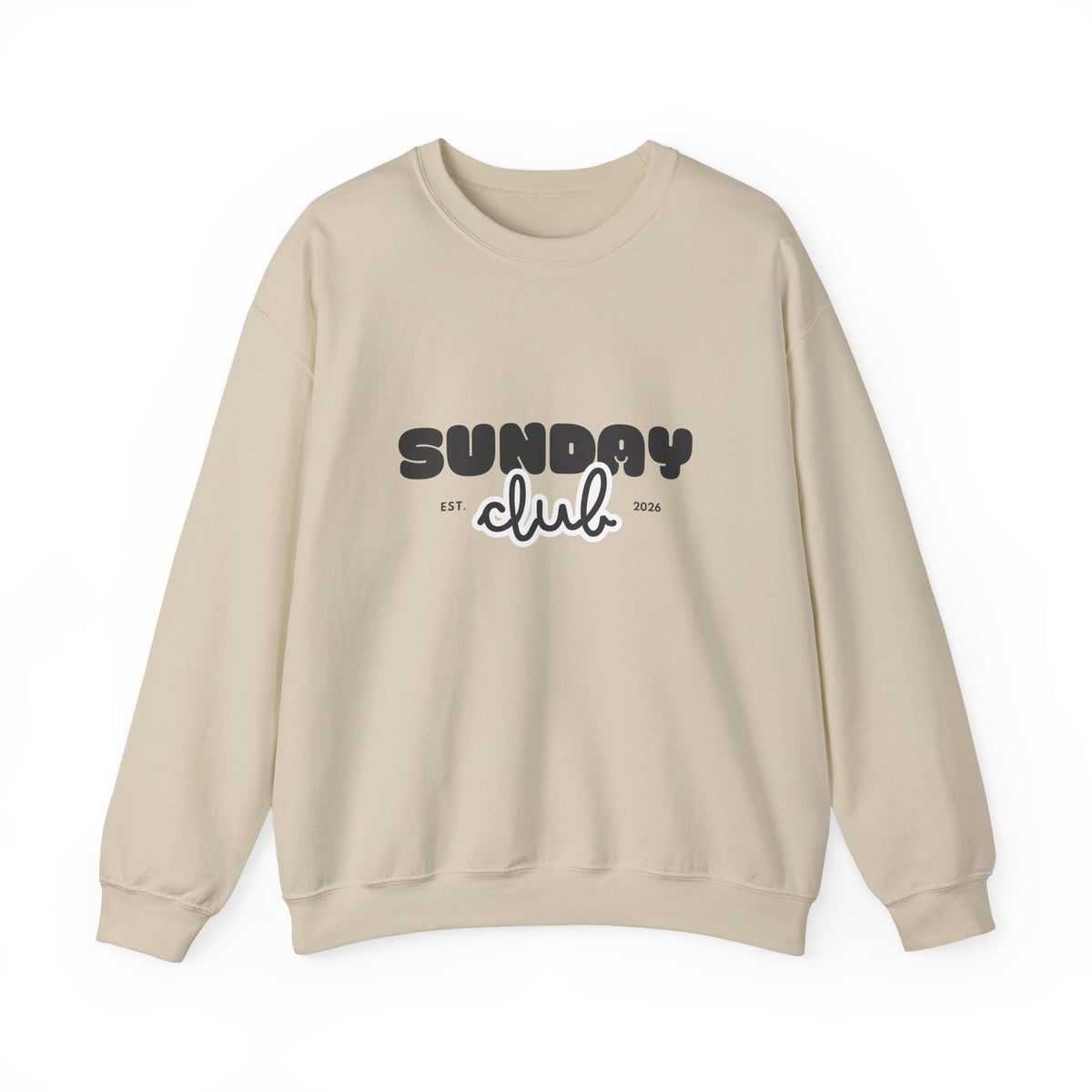 Sunday Club Sweatshirt — Cozy Retro Graphic Crewneck