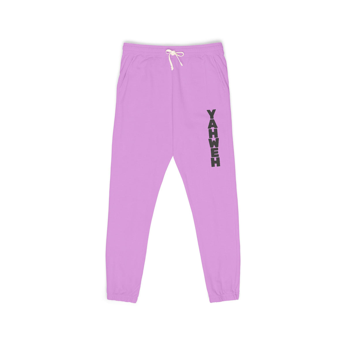 YAHWEH- Vertical Script Sweatpants — Unisex Graphic Joggers