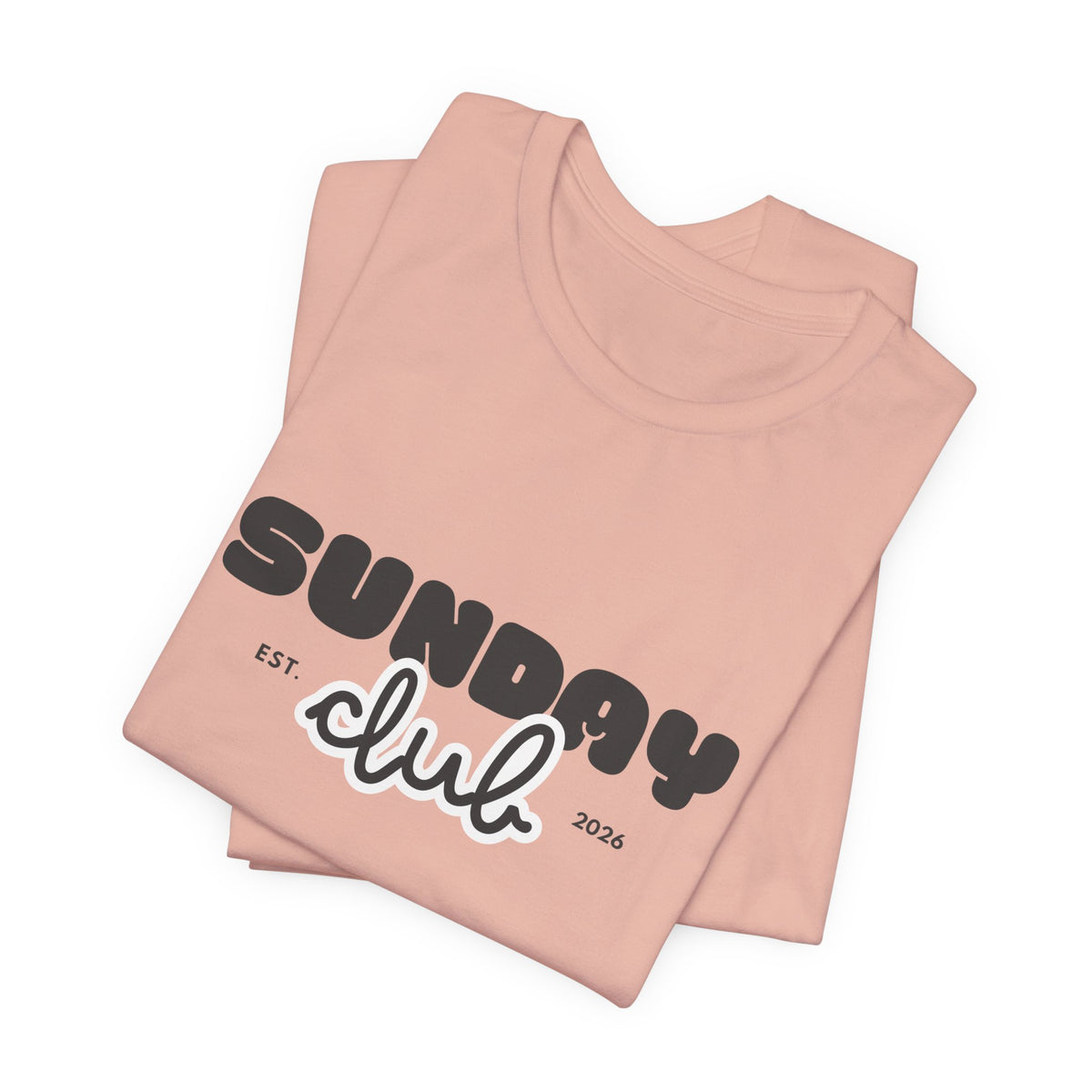 Sunday Club T-Shirt — Vintage Script Graphic Tee