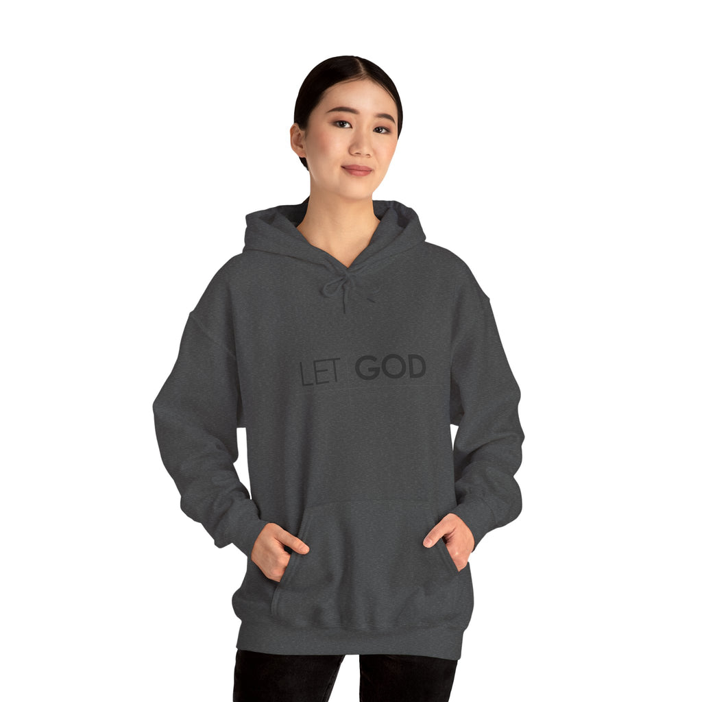 Let God, Matthew 11:28  Hoodie — Minimal Faith Graphic Pullover