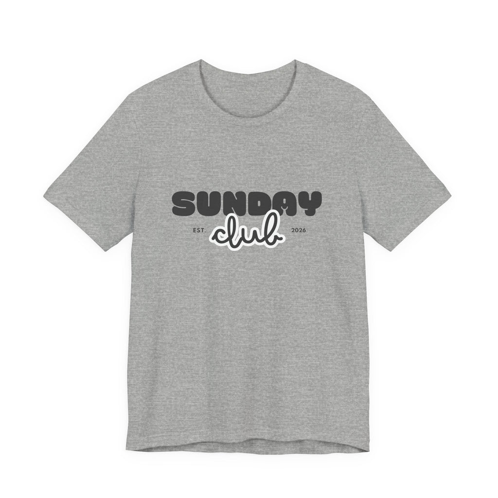 Sunday Club T-Shirt — Vintage Script Graphic Tee