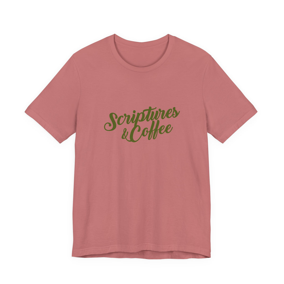 Scriptures & Coffee T‑Shirt – Faith & Coffee Graphic Tee