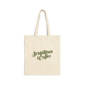 Scripture and Coffee- Cotton Canvas Tote Bag