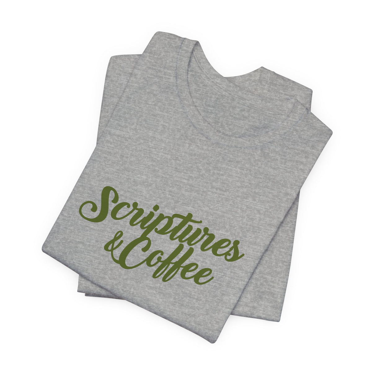 Scriptures & Coffee T‑Shirt – Faith & Coffee Graphic Tee