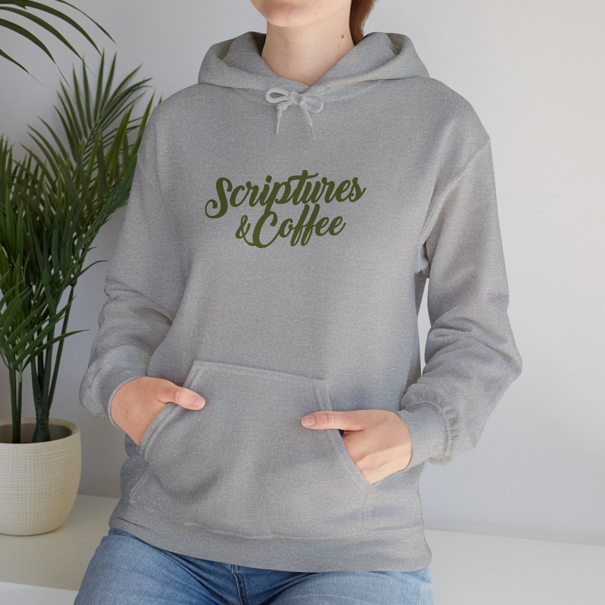 Scriptures & Coffee Hoodie – Christian Faith Graphic Pullover