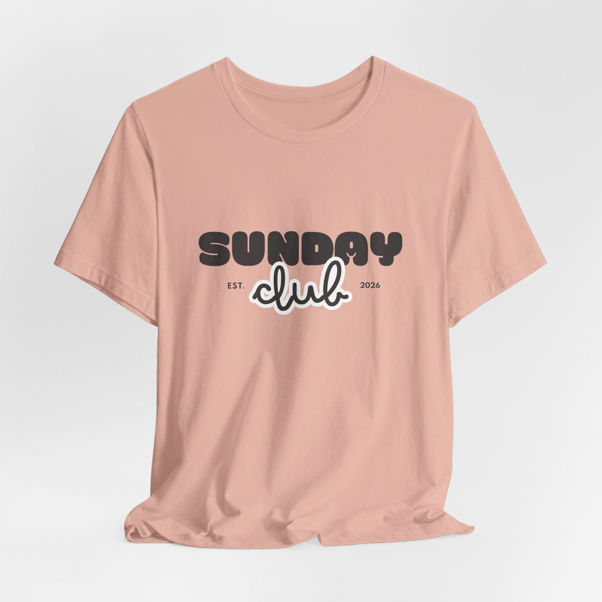 Sunday Club T-Shirt — Vintage Script Graphic Tee