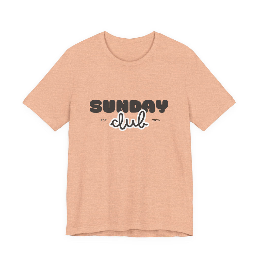 Sunday Club T-Shirt — Vintage Script Graphic Tee