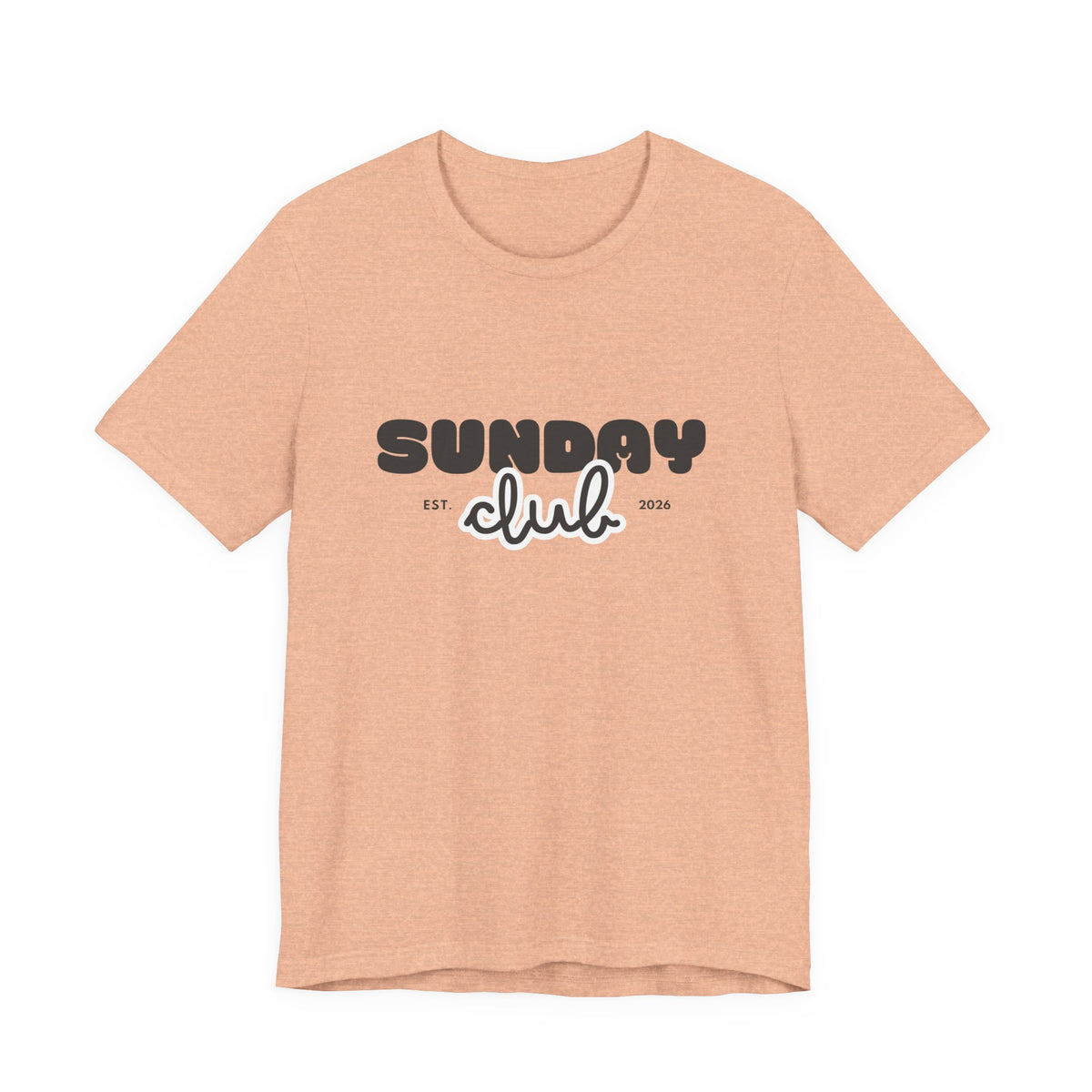 Sunday Club T-Shirt — Vintage Script Graphic Tee