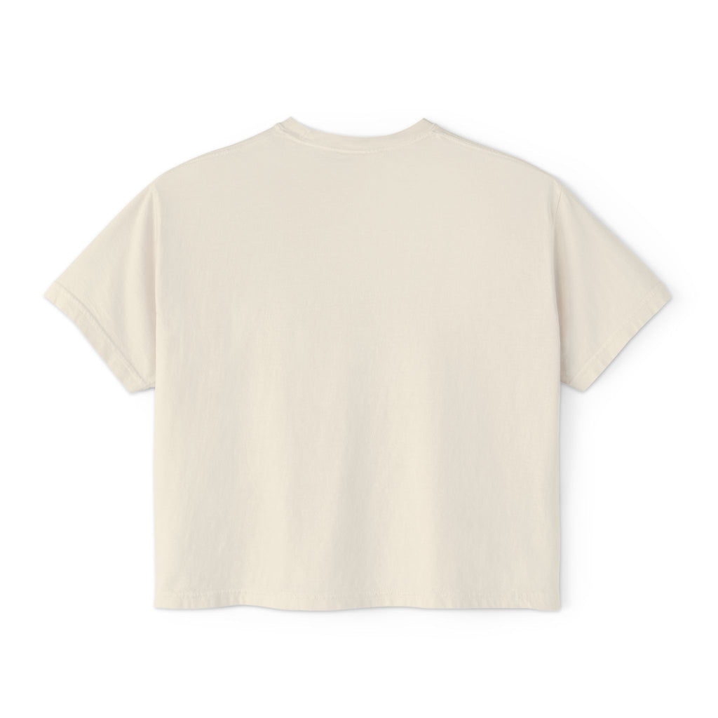 Sunday Club Women’s Boxy Tee — Casual Weekend Graphic Shirt