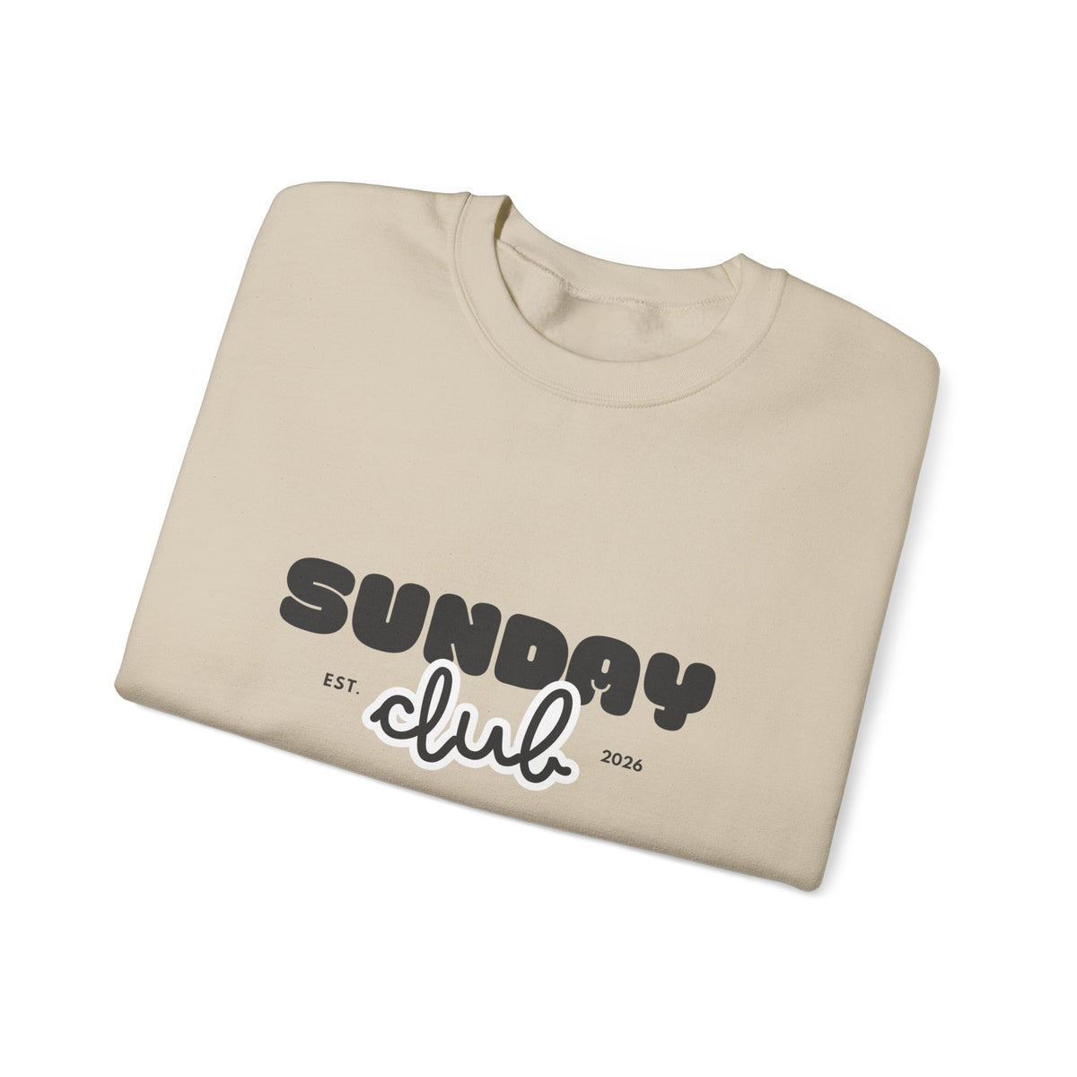Sunday Club Sweatshirt — Cozy Retro Graphic Crewneck