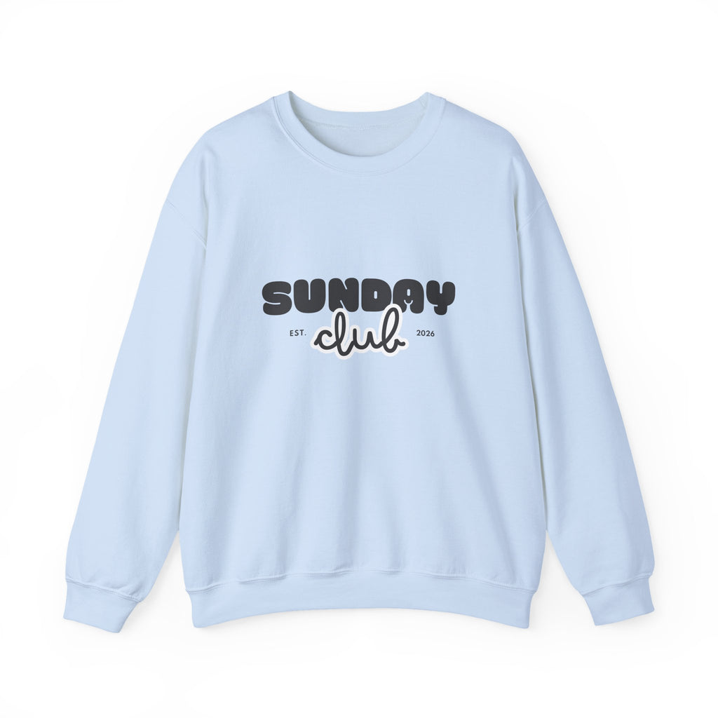 Sunday Club Sweatshirt — Cozy Retro Graphic Crewneck