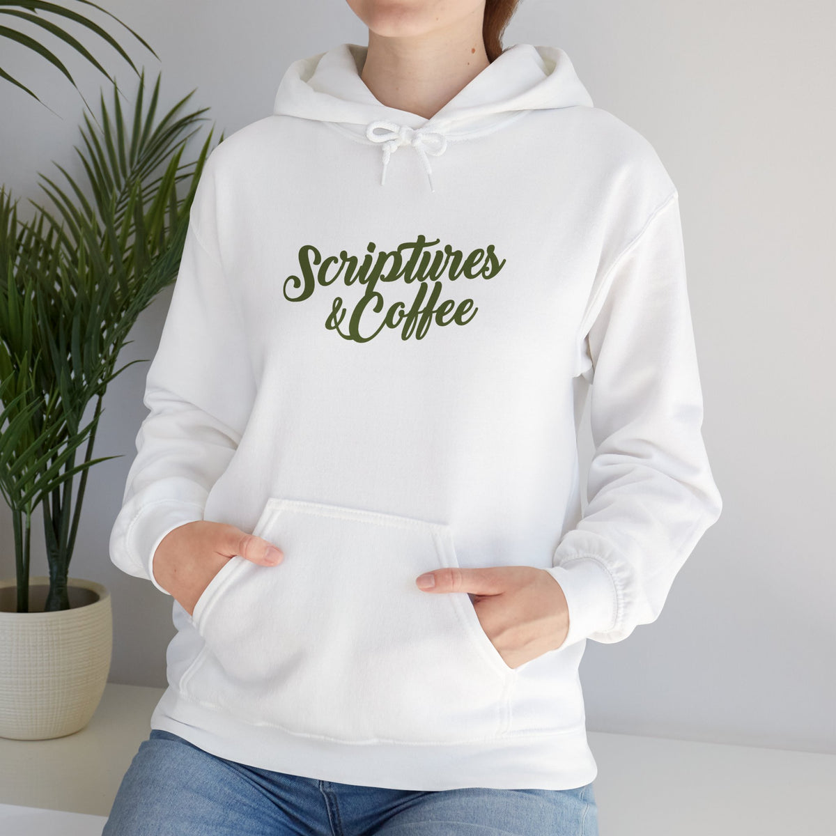 Scriptures & Coffee Hoodie – Christian Faith Graphic Pullover