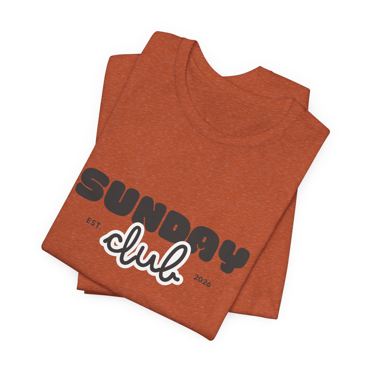 Sunday Club T-Shirt — Vintage Script Graphic Tee