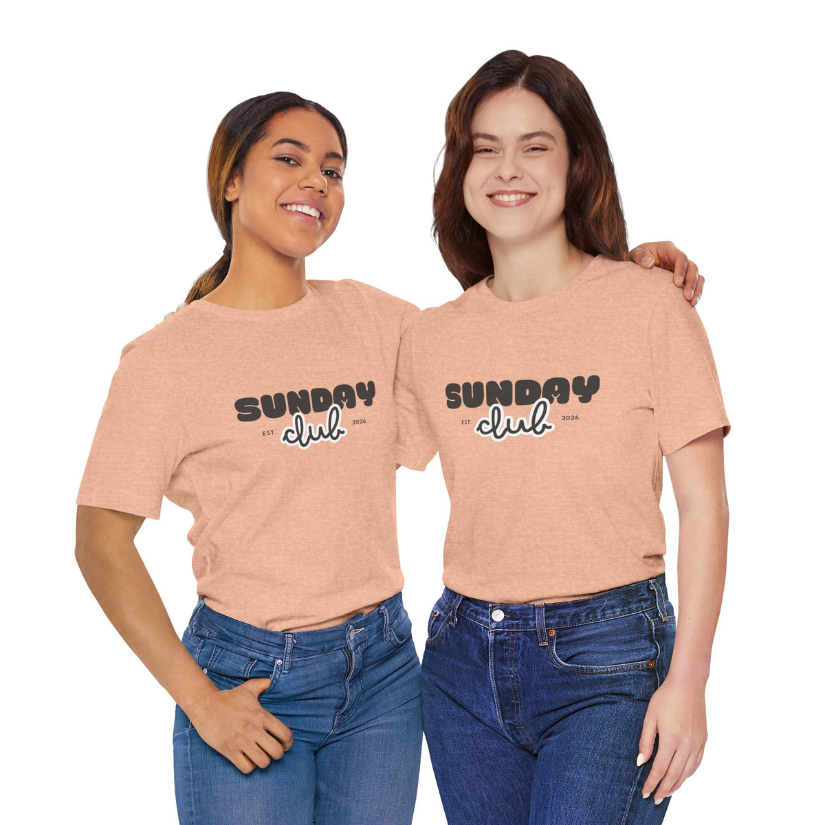 Sunday Club T-Shirt — Vintage Script Graphic Tee
