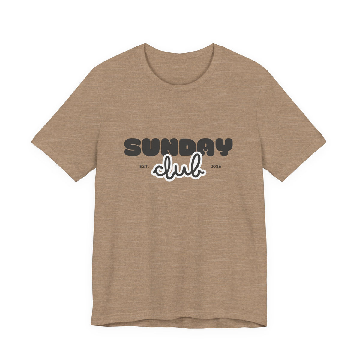 Sunday Club T-Shirt — Vintage Script Graphic Tee